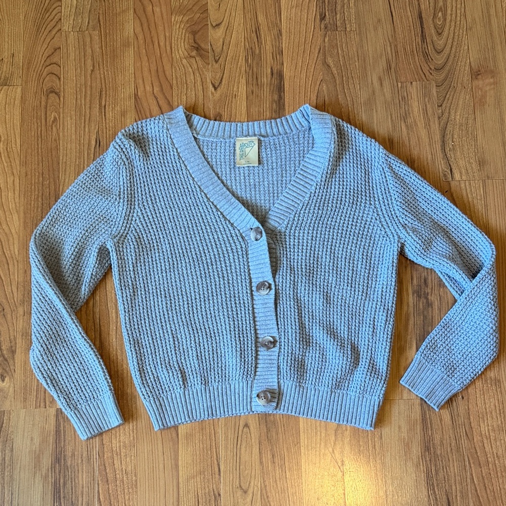 Girls Thereabouts Knit Cardigan Sweater Size Large